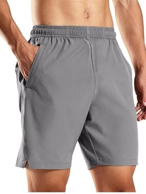 Haimont. Men's Gray Performance Elastic-Waist Shorts. Size XXL. NWT.